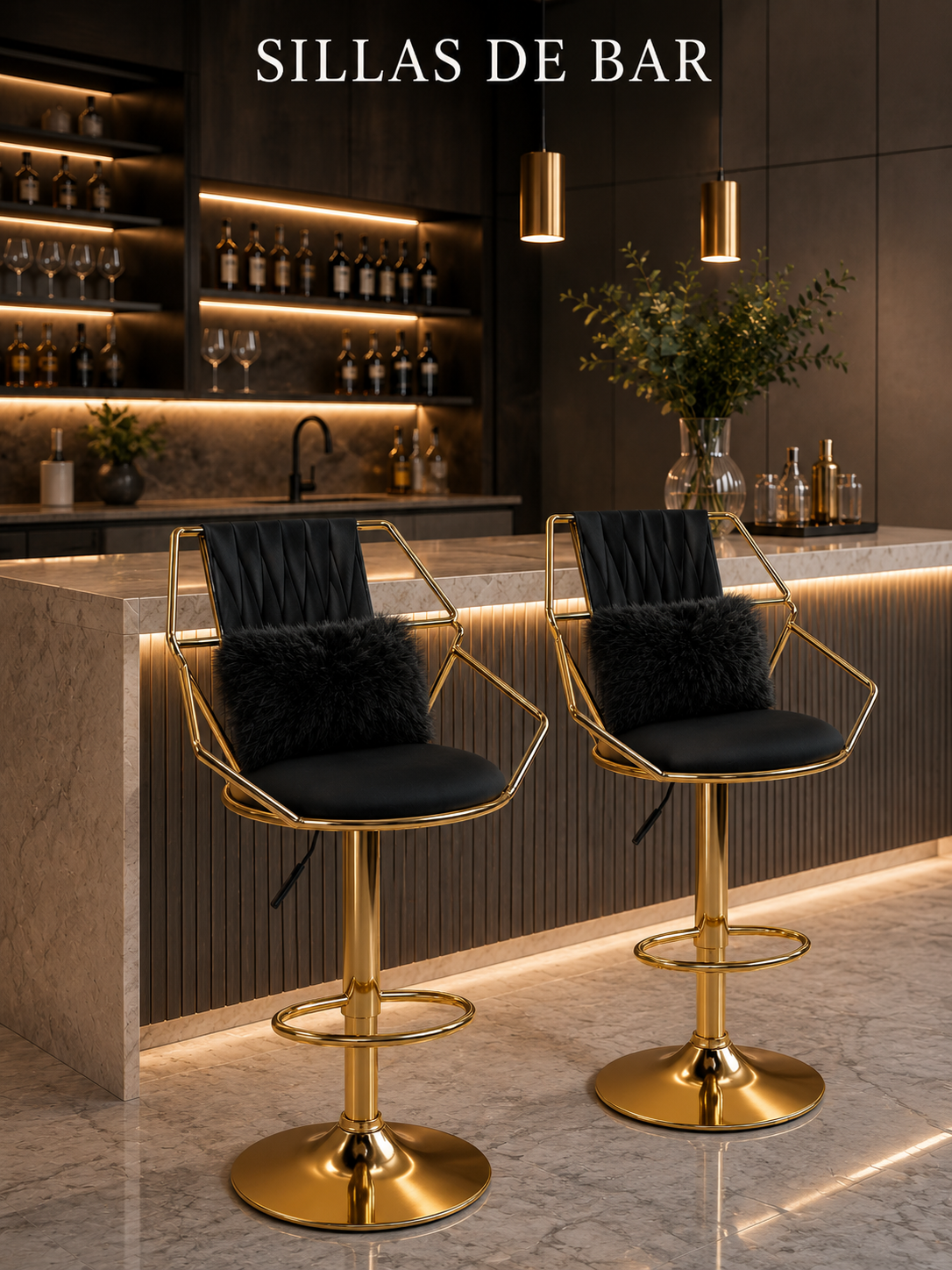 Silla desayunadora de lujo o de bar