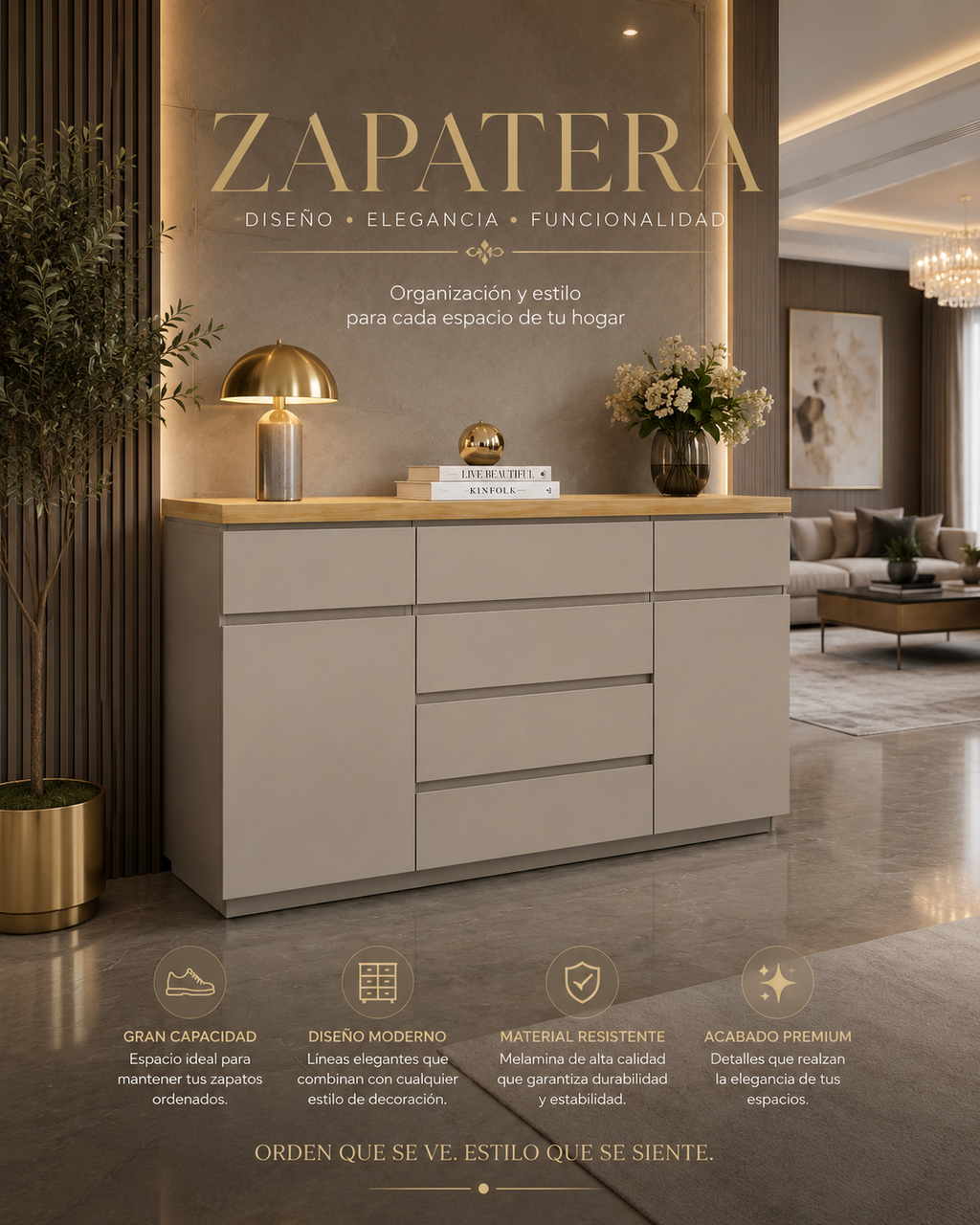 Mueble / zapatera multiuso