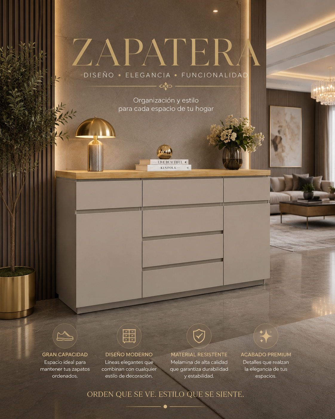 Mueble / zapatera multiuso