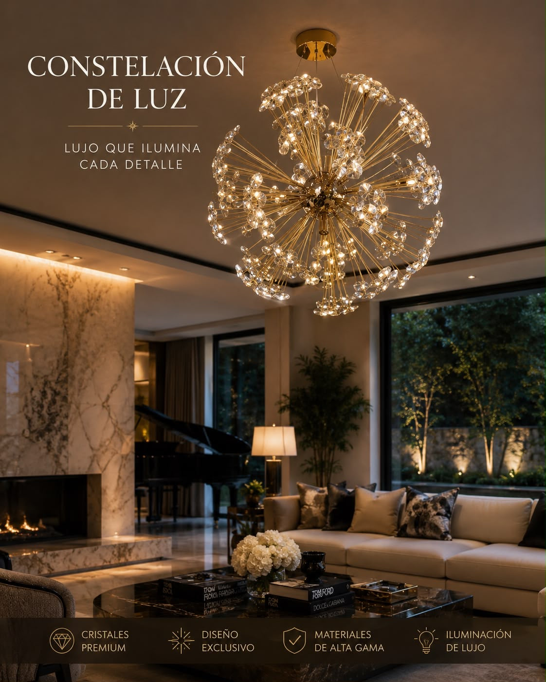 Lámpara de Lujo constelación de luz