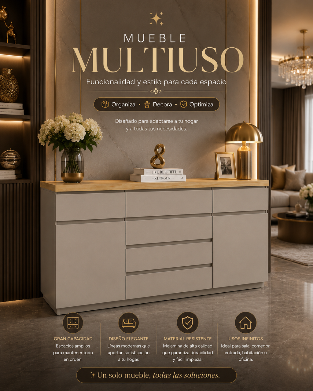 Mueble / zapatera multiuso